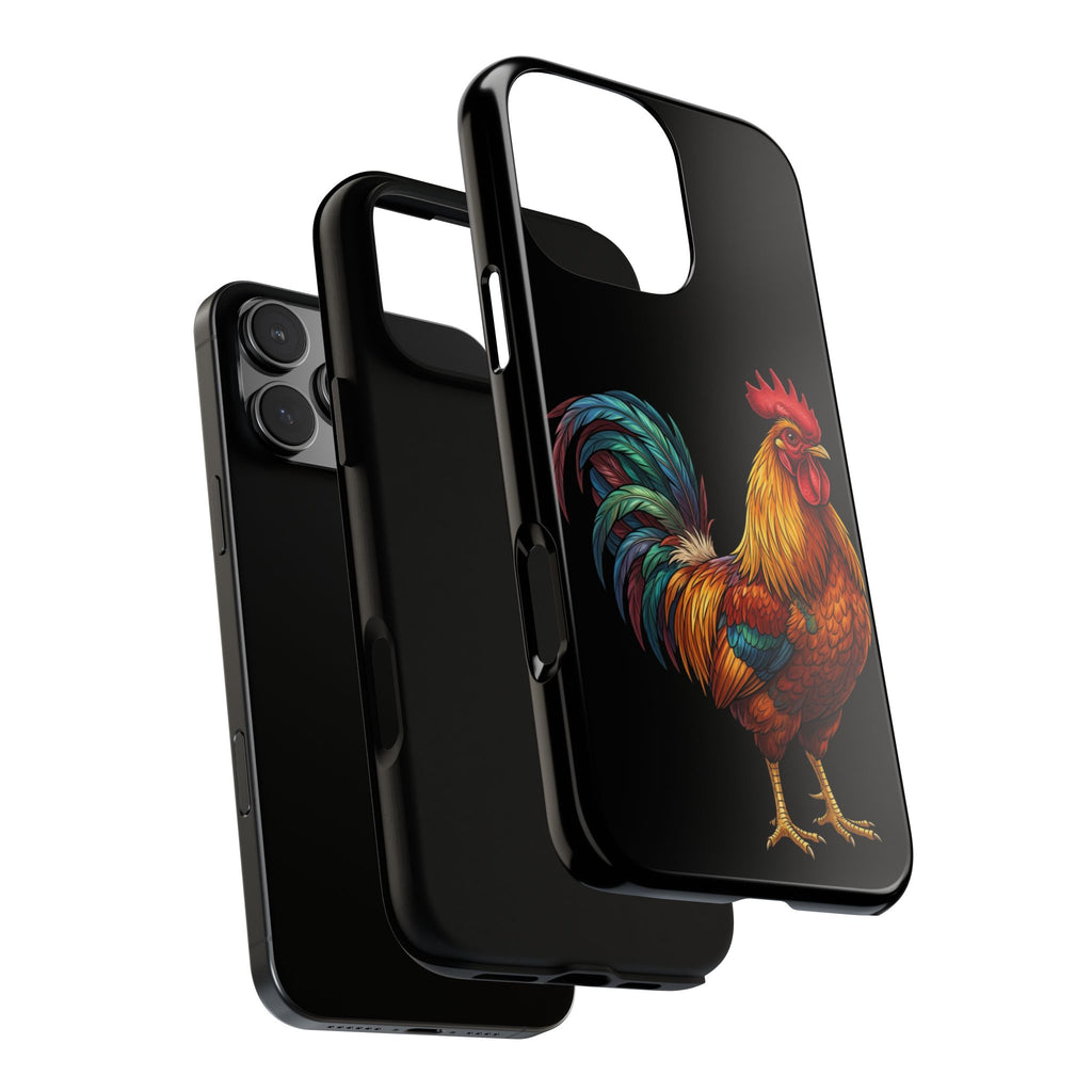 Rooster Tough Phone Case — Colorful Farm Rooster Protective Cover
