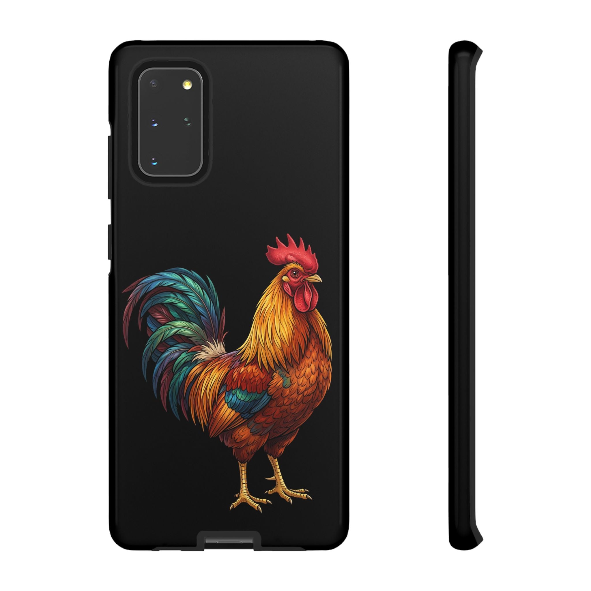 Rooster Tough Phone Case — Colorful Farm Rooster Protective Cover