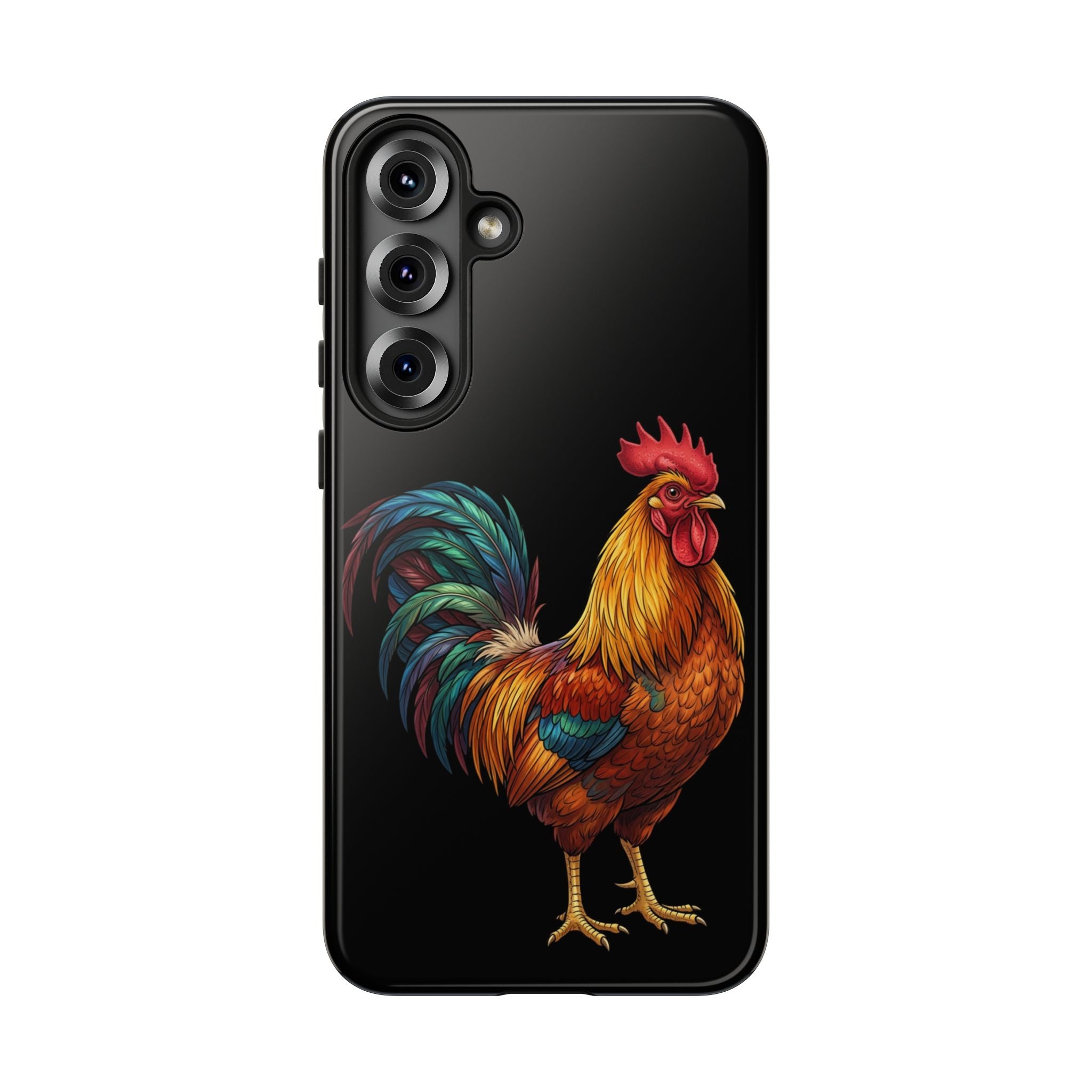 Rooster Tough Phone Case — Colorful Farm Rooster Protective Cover