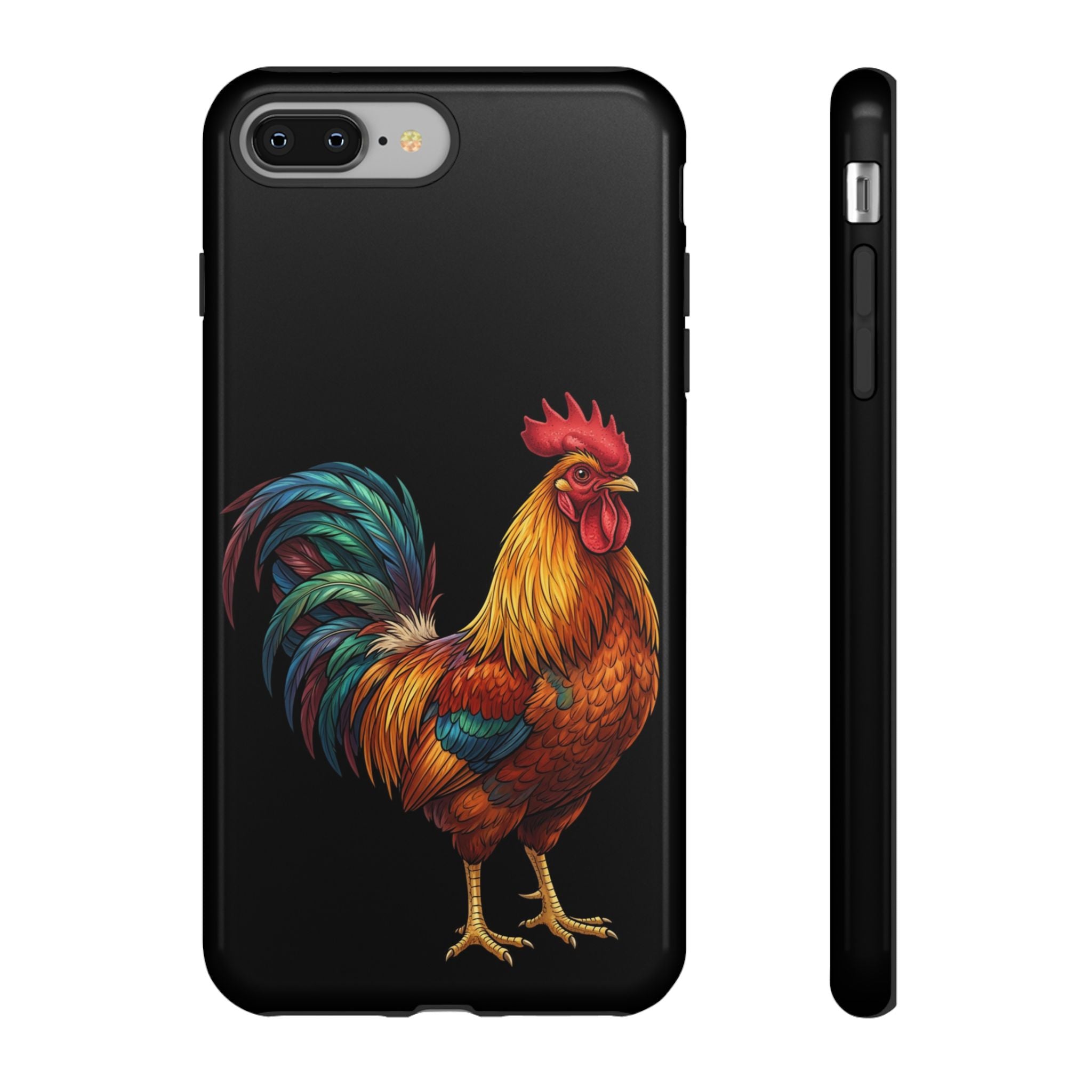 Rooster Tough Phone Case — Colorful Farm Rooster Protective Cover